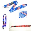 Donald Trump Biden U.S.A Verwijderbare Vlag van de Verenigde Staten Sleutelhangers Badge Hanger Party Gift Moble Telefoon Lanyard Sleutelhanger