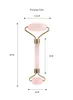 Face Massage Jade Roller Rose Quartz Natural Stone Crystal Slimmer Lift Wrinkle Double Chin Remover Beauty Care Slimming Tools