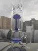 12inch 30см синий Customized стекла Beaker Бонг Нерегулярное Пятно Кальян водопроводная труба Бутылки для воды ассорти цветов, сделанных заказ OEM
