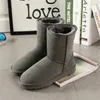 Factory HOT 2022 Classic Women Snow Boots شعبية جلد طبيعي موضة حقيبة الغبار شهادة US4 - US12