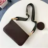 Verkauf 3-teiliges Set Designer-Taschen Damen Umhängetasche Echtes Leder Luxus-Handtaschen Geldbörsen Designer-Damen-Tragetaschen Münzgeldbörse drei Artikel