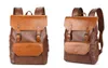 Nowa Moda Mężczyźni Plecak Wysokiej Pojemności Plecak Wysokiej Jakości Pu Leather Casual Travel Schoolbag