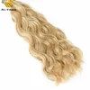 Natural Wave I tip Extension per capelli Cheratina italiana Prebonded HumanHair 0,5 g/0,8 g/1 g per ciocca 100 g per confezione 12-26 pollici