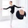 Filles Black Ballet Justaucorps Enfants Dentelle Splice Dance Wear Manches courtes Gymnastique Body pour Dancing1