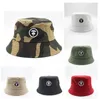 Camouflage Embroidery Bucket Hat Foldable Travel Beach Sun Fisherman Bowler Caps Fashion Street Hats 8 Colors GD698