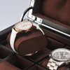 Titta på lådor Fall 12 Slots Träarrangör Luxury Watches Holder Case Wood Jewelry Gift Case Storage Box With Lock3152