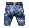 Fashion Fitness Compression Shorts Men Solid High Elasticity Skinny Base Layer Short Pants MMA Bodybuilding Men Shorts MX200815