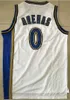 Hommes Gilbert Arenas 0 maillots de basket-ball bleu blanc jaune chemises personnalisées n'importe quel nom n'importe quel numéro 7750580