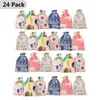 Halloween Christmas Gift Hanging Bag 24 pcs/lot Small Cloth Drawstring Bag Xmas Advent Calendar Christmas Cotton Linen Bag Set