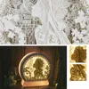 3D Paper Sculptures Night Light Peking Opera Creative Shadow Painting Lights ABS Frame Papercut Light Boxes Led Night Lamp