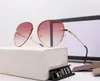 2020 ماركة تصميم النظارات الشمسية النساء الرجال العلامة التجارية مصمم نوعية جيدة موضة المعادن المتضخم النظارات الشمسية خمر الإناث الذكور UV400 مع صندوق