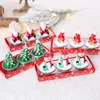 3 sztuk / set sosna stożek świece xmas santa snowman choinki w kształcie bezdymny świeca świąteczna wigilia party ozdobne świece