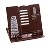 Custom Metal Desktop Reading Rack Foldable Metal Book Stand Any Pattern 19cm*21cm*16.5cm Desktop Storage