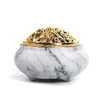 Marble Ceramics Censer Handicraft Fragrance Lamps Fashion Universal Indoor Room Incense Burner 7 Colors4224255