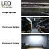 Tubo LED de 4 pies G13 LED Tienda Light V Forma 4 fila LED Tube 5000K 60W 25pcs