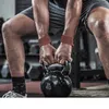 Gym-Hebegurte aus Leder mit gepolsterten Gewichtheber-Handgelenkgurten, Unterstützung für Crossfit, Bodybuilding, Klimmzugstangengriff, Workout1005132