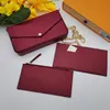 Klassisk lyx designerhandväska Pochette Felicie Bag Handväskor i äkta läder Axelhandväska Clutch Tote Messenger Shoppingväska med låda
