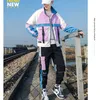 Running Sets 2021 Men Streetwear Tracksuit 2 Pcs Jacket And Pants Sportswear Sweatshirts Sweatsuit Fashion Man Clothing Set1