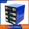 PwOD 16PCS 3.2V 200Ah LIFEPO4 Batteri 12V 24V 36V 48V PACK DEEP CYCLE LFP LITHIUM IRON FOSPHA CELL EU US RU SKATT