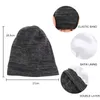 Unisex Vinter Varm Ski Sovmössa Baggy Beanie Satinfodrad Nattsömn Keps Hårvård Motorhuv Håravfall Kvinnor Män Pullover Hatt