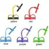 Resistance Bands 4 Tubes Latex Foot Elastic Pull Rope Expander Pedal Band Fitness Sit Up Abdomen Trainer Home Exceiser1