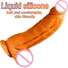 Dildos réalistes avec la ventouse Soft Golden Great Big Peins Vagin Masturbation Stimulation Sex Toys pour femme64452431363613