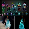 Luz flexível de néon leve 3m El Wire Led Dance Party Party Decor Decor Lamp Ropetube Impermeável Decoração Diy Multicolor