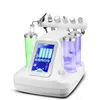 6 IN1 Microdermabrasion Hydro Facial Pailling Eau Dermabrasion Cold Hammer Bio Ultrasonic RF Spa Équipement