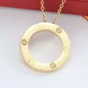 2020 topkwaliteit minnaar hanger goud zilver kleur ketting voor vrouwen cadeau sieraden met originele tas set