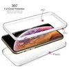 Custodia per telefono trasparente con protezione completa a 360 gradi per iPhone 12 tpupetpc Cover rigida e morbida per Huawei Samsung Xiaomi