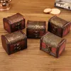 free shipping 200pcs Vintage Jewelry Box Organizer Storage Case Mini Wood Flower Pattern Metal Container Handmade Wooden Small Boxes LX2886