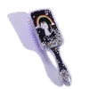 Cartoon Rainbow Animal Anti-Static Włosy Szczotka Cekiny Masaż Grzebień Prysznic Mokry Detangle Hair Brush Salon Hair Styling Tool