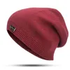 Knitted Skullies Beanies Women Winter Beanie Hat Female Warm Cap Cotton Casual Wool Solid Beanie Hat For Men Cashmere6117917