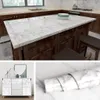 Premium Marble PVC Водонепроницаемые самоклеющиеся Обои DIY Мебель Шкаф Шкаф Ремонт Домашний декор Кухня Ванная Наклейка