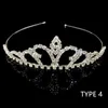 Crystal Love Heart Tiara Crown Trendy Słodka opaska na głowę Księżniczka Dziewczęta Ślubne HEALPIES AKCESORIA KOBIET WEDLIDALNY