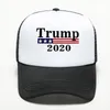 Cappello traspirante regolabile in cotone Trump 2020 Berretto da baseball elettorale presidenziale Maglia colorata Cappellini da donna all'aperto FY6076 Spedizione DHL gratuita