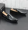 Avrupa Classics Tarzı El Yapımı Deri Erkek Kahverengi siyah Formal Ayakkabı Büro İş Gelinlik Loafer Ayakkabı Slip I236