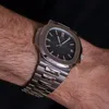 Relojes para hombre Top Reloj de pulsera de hombre de acero completo para Nautilus PP Clásico Relojes Masculinos Deporte de alta calidad