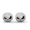 10Pair nachtmerrie voor kerst Jack Skull Circle Crystal Earrings Cartoon Gothic Party Sieraden Studring Women Girl 200921