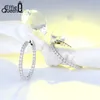 Effie Queen Women Big Round Hoop Earrings Luxury Cubic Zircon Vintage Eternity Circle Loop Earring Silver Color Jewelry DE137 200923