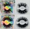 Newest Fluffy 25mm Bulk 3D Mink Lashes 8D Long Curly Eyelash Extension False Eyelashes Wholesale