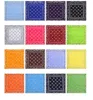 21 färger 12pcs / set 54 * 54cm Bandanna Skriv ut Handkerchief Magic Scarf Ridning Headband Square Turban Outdoor Vandring Face Magic Scarf M2504