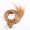 150S 1G/S Brezilya Bakire Füzyon İnsan Avrupa Saç Uzantıları Derin Kıvırcık Doku #2 #4 #6 Keratin Tırnak U Tip Saç Uzatma
