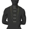 2020 chaînes glacées bijoux diamant chaîne de tennis hommes hip hop bijoux collier 3mm 4mm or argent chaîne colliers a065621585