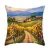 Hushållskuddeplantor Vackra lavendel soffa stol kudde täcker mjukt bekvämt dekorativt vardagsrum säng kudde täcker v7379452