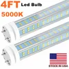 25pcs T8 4ft LED مصابيح ضوء 60W G13 BI-PIN مزدوجة الطاقة 6000K أبيض بارد