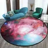 3D Gorgeous Starry Universe Round Area Rugs Living Room Children Chair Tent Nonslip Floor Mat Bedroom Kids Play Game Carpets3618303
