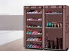 Double 9 Layer Shoe Boot Closet Rack Shelf Storage Organizer Cabinet Draagbare Schoenen Houder Non Geweven Stof Anti Stofrekken