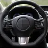 تغطية عجلة قيادة السيارات DIY يدويًا من جلد الغزال الأسود لـ Subaru WRX STI 2015 2016 2017 2018 2019 Levorg 2015-2019281K