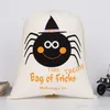 Hot Halloween Candy Bag Gift Sack Treat or Trick Pumpkin Imprimé Toile Big Bags Halloween Christmas Party Festival Sac à cordon